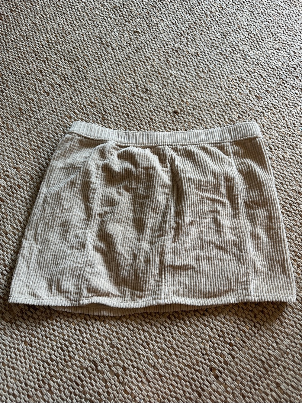aerie Ribbed Tan Mini Skirt